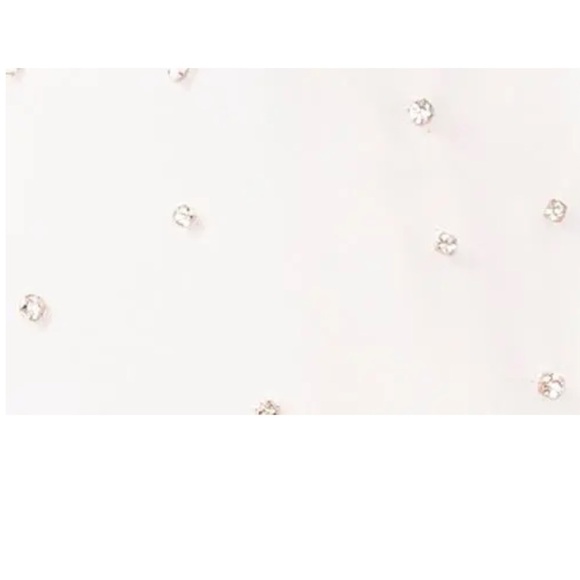 VINCE CAMUTO Crystal Embellished Crepe Button-Up Shirt Sz S White NWT - Picture 4 of 13